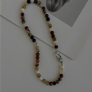 4 Agate Stone Necklace